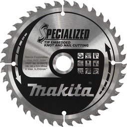 Makita Invalcirkelzaagblad voor MDF | Specialized | Ø 165mm Asgat 20mm 60T - B-45434