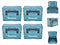 Makita MAKPAC maat 3 kunststof koffer 395 x 295 x 215 mm 4 st. ( 4x 821551-8 )