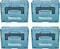 Makita MAKPAC maat 3 kunststof koffer 395 x 295 x 215 mm 4 st. ( 4x 821551-8 )