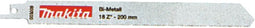 Makita P-04933 reciprozaagbladen voor metaal-P-04933 200 mm 18 tpi 5 stuks