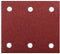 Makita P-33087 Schuurvel Red - Vlak schuurvel - Delta schuurvel - Velcro - Klittenband - K40 - 114 x 102mm (10stuks)