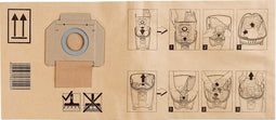 Makita P-70194 Papieren stofzakken voor 446LX - 14L (5st)