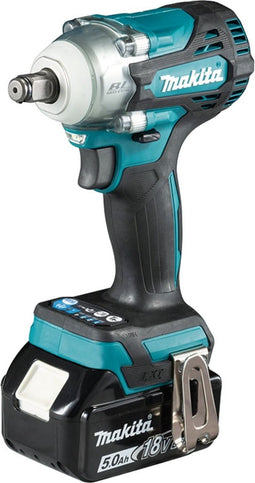 Makita slagmoersleutel 18V body zonder accu-pack maar nu tijdelijk met 1 accu 5.0AH bijgeleverd.