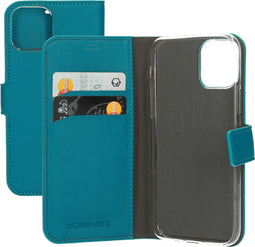 Mobiparts iPhone 11 Pro - Wallet Case - Saffiano motief - Blauw