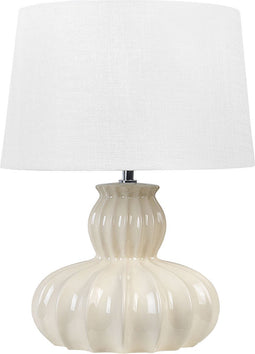 MALABUKA - Tafellamp - Beige - Keramiek