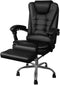 Malatec Bureaustoel met Voetensteun - Zwart - Ergonomisch en Comfortabel