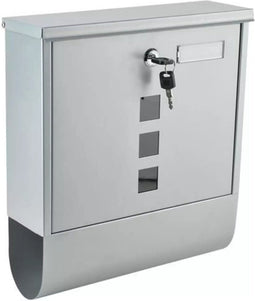 Malatec wand brievenbus - RVS - zilvergrijs