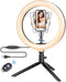 Malatie ® LED Ringlamp met Statief Smartphone en Afstandbediening - Bureau Statief- Tiktok lamp - Ringlight met statief - Ringlamp USB 26 cm/10 inch - Ringlamp met Telefoonhouder - Make up licht - Studiolamp - Valentijn - Flitser
