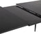 MALDON - Uitschuifbare eettafel - Zwart - 90 x 160/200 cm - MDF