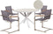 MALETTO/COSOLETO - Tuinset 4-zits - Wit/Grijs - Aluminium