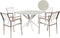 MALETTO/GROSSETO - Tuinset 4-zits - Wit - Aluminium