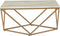 MALIBU - Salontafel - Beige/Goud - MDF
