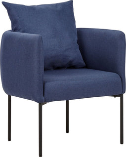 MALMOS - Fauteuil - Donkerblauw - Kunstlinnen