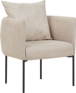 MALMOS - Fauteuil - Lichtbeige - Kunstlinnen