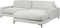 MALOY - Hoekbank - Lichtgrijs - Linkszijdig - Polyester