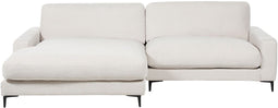 MALOY - Hoekbank - Wit - Rechtszijdig - Polyester