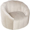 MALUNG - Fauteuil - Beige - Fluweel