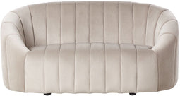 MALUNG - Tweezitsbank - Beige - Fluweel