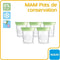 MAM bewaarpotten 120ml - 5 stuks - transparant