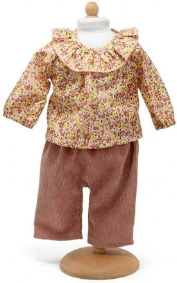 Mamamemo Broek met Gebloemde Blouse 42 - 46 cm
