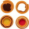 Mamamemo Deens Gebak Junior 6 Cm Hout Oranje/bruin 4-delig