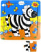 Mamamemo Legpuzzel Zebra 15 Cm Hout 9 Stukjes
