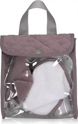 Mamamemo Voedingsset Paarse Corduroy