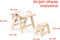 Mamatoyz Fox Houten 2-in-1 activiteiten tafel/Schrijfbord - 43x60x78cm - Beige