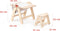 Mamatoyz Fox Houten 2-in-1 activiteiten tafel/Schrijfbord - 43x60x78cm - Beige