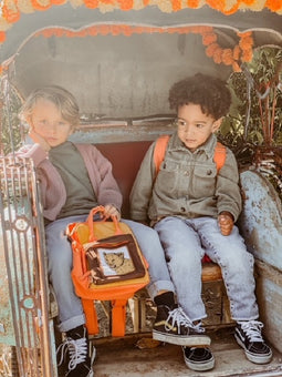 MAMBA! Rugzak leeuw + A Little Lovely Company Back to school set Glitter