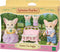 Sylvanian Families 5696 Familie woestijn vos- 4 fluweelzachte speelfiguren- duo kinderwagen - speelset