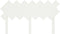 vidaXL - Hoofdbord - 151,5x3x81 - cm - massief - grenenhout - wit