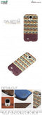 Man & Wood Cover Viola Check Samsung Galaxy S4 i9505 MSG487B