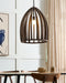 MANAIR - Hanglamp - Donkerbruin - Hout