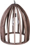 MANAIR - Hanglamp - Donkerbruin - Hout