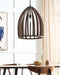 MANAIR - Hanglamp - Donkerbruin - Hout