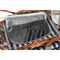 Mand DKD Home Decor Picknick Bruin Marineblauw vlechtwerk 42 x 30 x 20 cm