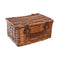 Mand DKD Home Decor Picknick Natuurlijk Blauw vlechtwerk (40 x 28 x 20 cm)