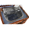 Mand DKD Home Decor Picknick Natuurlijk Blauw vlechtwerk (40 x 28 x 20 cm)