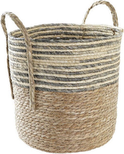 Mand DKD Home Decor Vezel (33 x 33 x 35 cm) (2 Stuks)