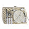 Mand DKD Home Decor vlechtwerk Picknick Beige Polyester Wit (44 x 28 x 19 cm)