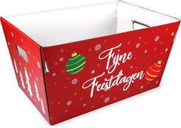 Mand | golfkarton | 43.2x27x25.8cm | rood | 10 stuks