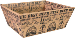 Mand | golfkarton | biermand | 26x21x bruin/zwart | 10 stuks