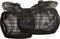 Mand S/2 Ø36x42+Ø45x45 cm KAZIM zwart