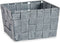 Mand Vlechten Grijs Stof (15 x 10,5 x 20 cm) (24 Stuks)