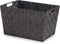 Mand Zwart Stof 10 L (25 x 20 x 35 cm) (12 Stuks)