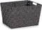Mand Zwart Stof 10 L (25 x 20 x 35 cm) (12 Stuks)