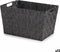 Mand Zwart Stof 10 L (25 x 20 x 35 cm) (12 Stuks)