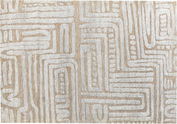 MANDAI - Vloerkleed - Beige - 160 x 230 cm - Polyester