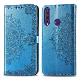 Mandala Bookcase voor de Huawei Y6p - Turquoise